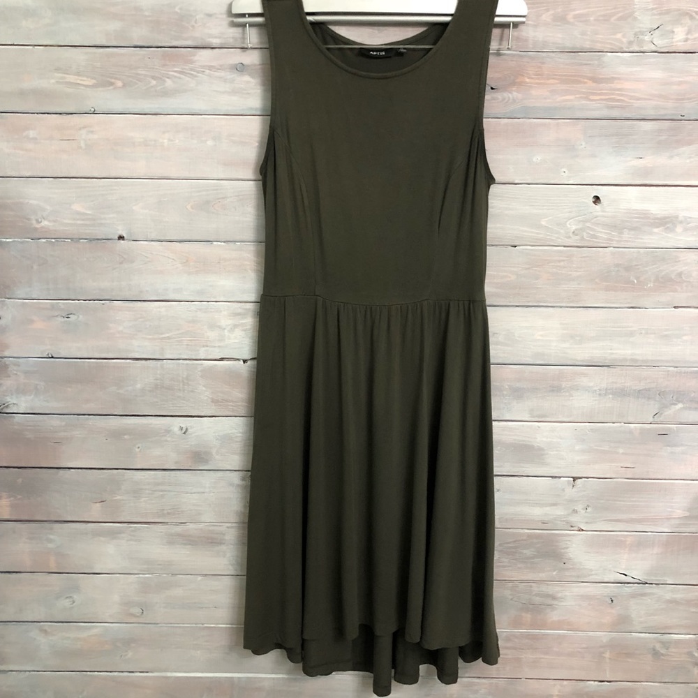 Green, tank top dress